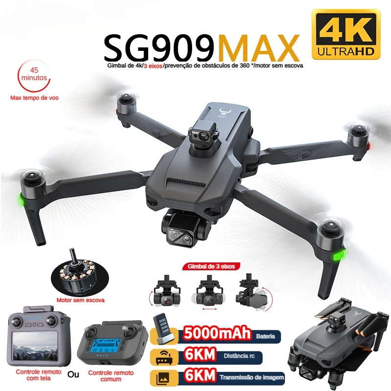Drone Camera 4K - ZLL SG909 SG909MAX Профессиональный дрон с
