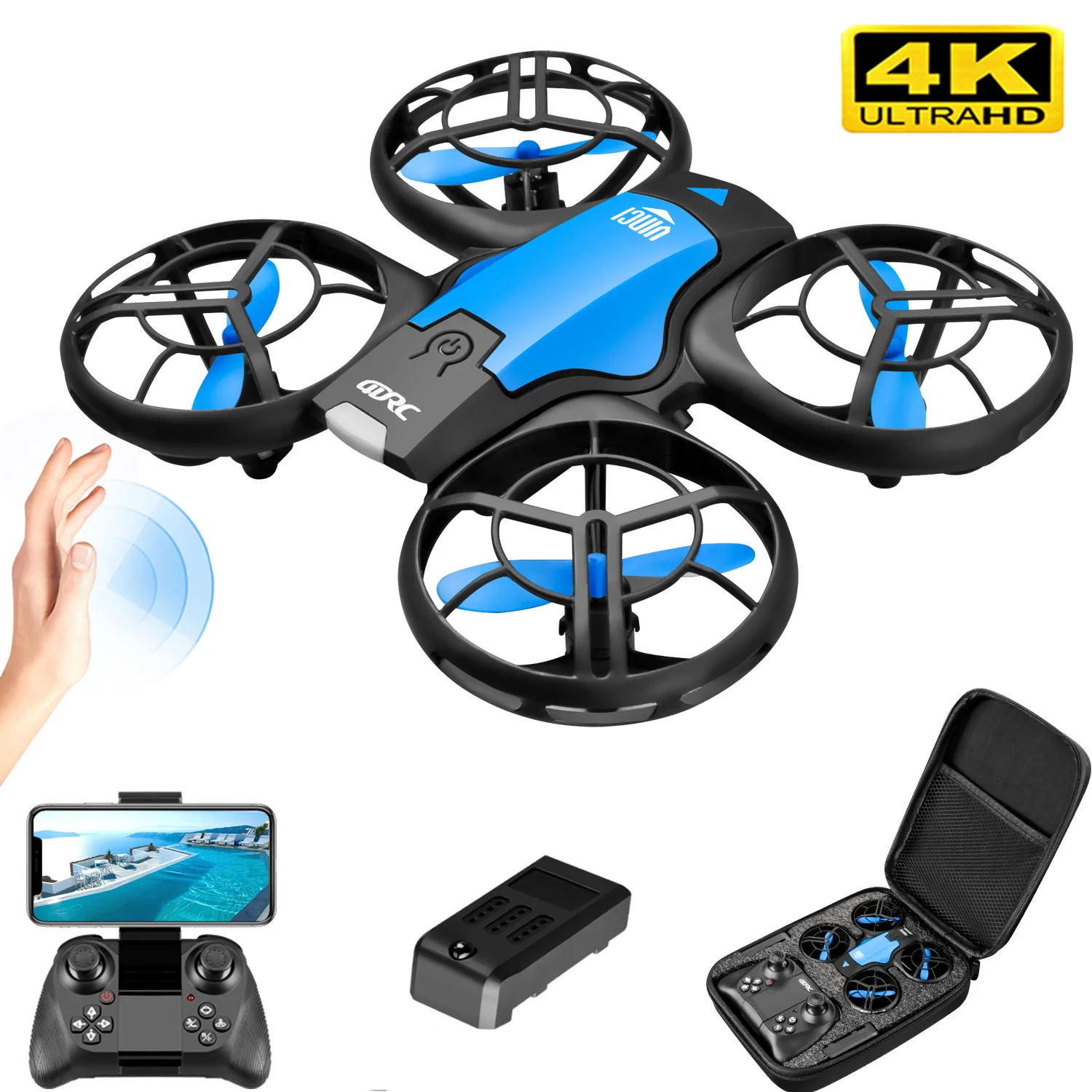 Новый мини-дрон V8 с камерой 4 – обзор и цена Drone Camera 4K