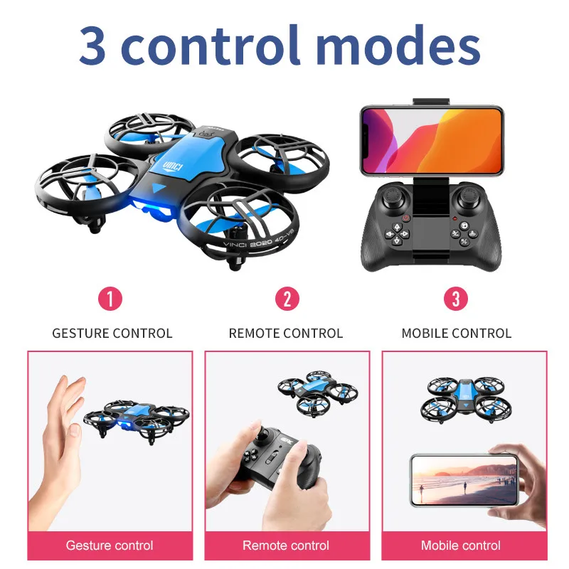 Новый мини-дрон V8 с камерой 4 – обзор и цена Drone Camera 4K