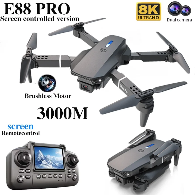 Профессиональный дрон E88 PRO  – обзор и цена Drone Camera 4K