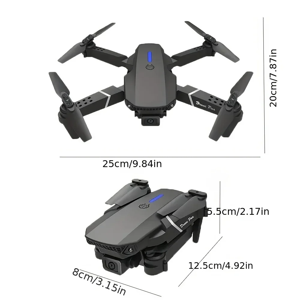 Профессиональный дрон E88 4K,  – обзор и цена Drone Camera Wide Angle