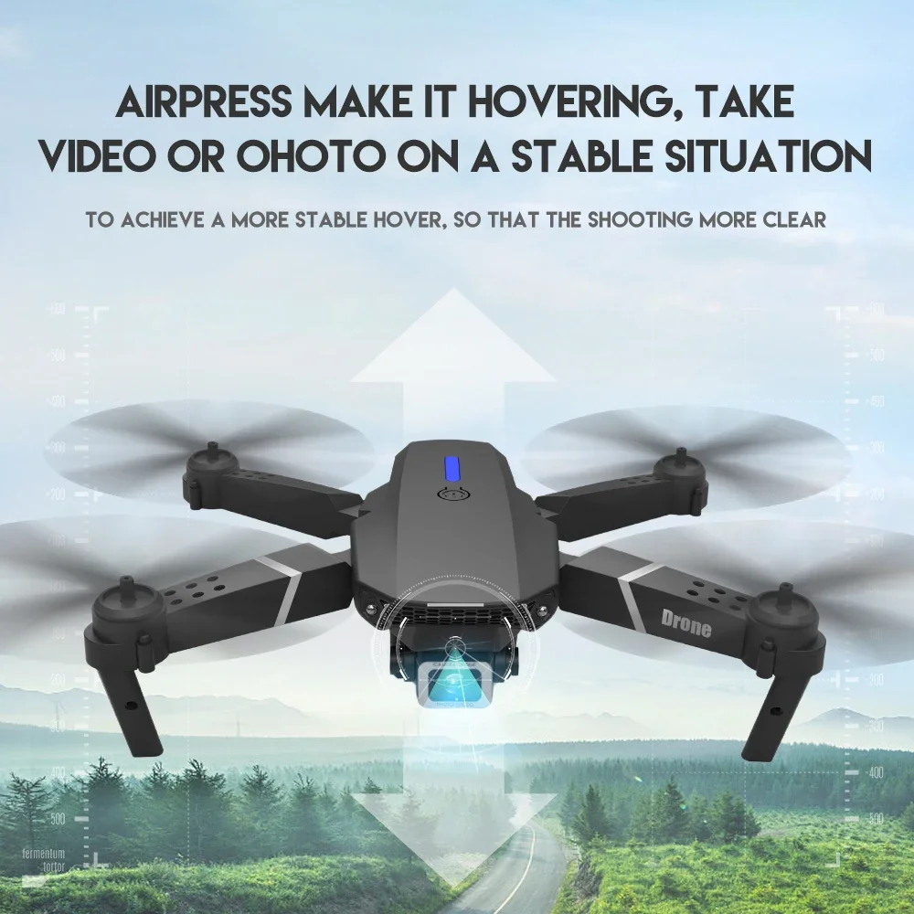Профессиональный дрон E88 4K,  – обзор и цена Drone Camera Wide Angle